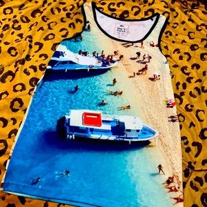 Spicy tuna beach tank top